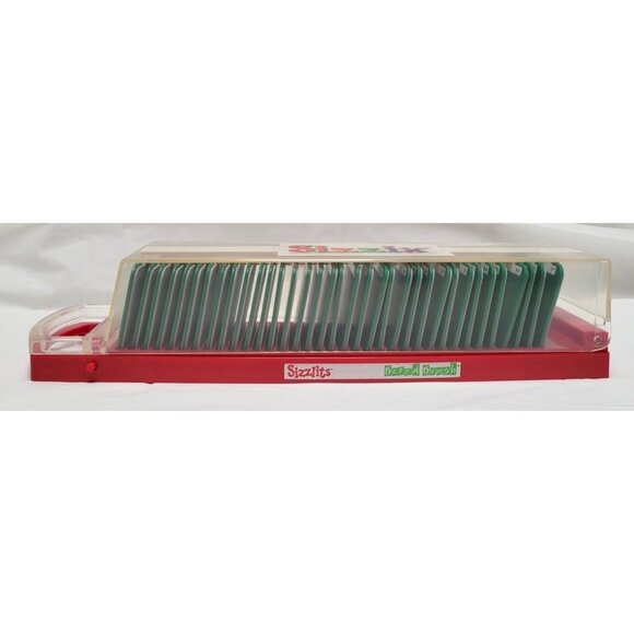 Sizzix Sizzlits BOXED BRUSH Storage Case Green Alphabet Die Cutting Cartridges - Picture 6 of 11